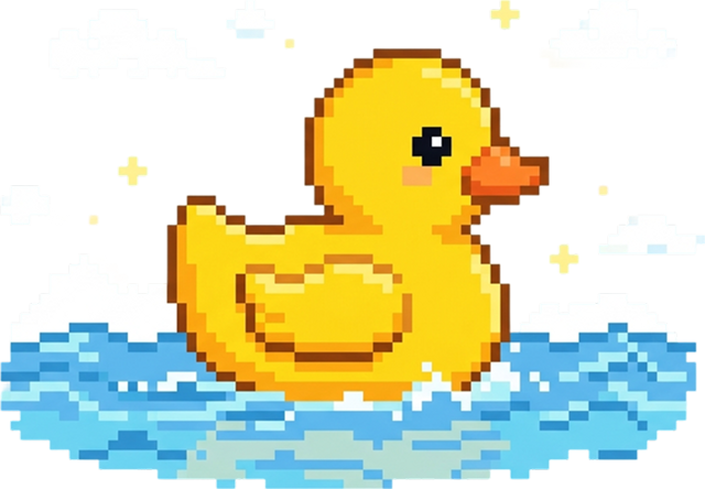 Rubber duck mascot